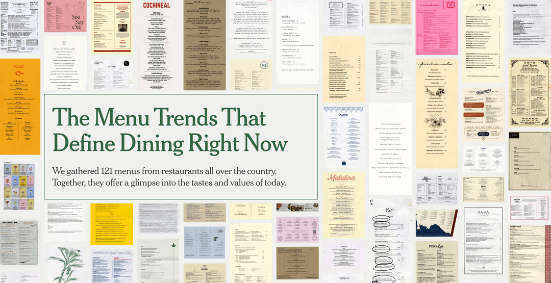 The Menu Trends That Define Dining Right Now