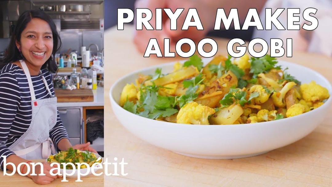 Priya Makes Roasted Aloo Gobi